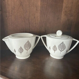 Parisienne By Royal Jackson Vintage Sugar Bowl With‎ Lid And Creamer Set